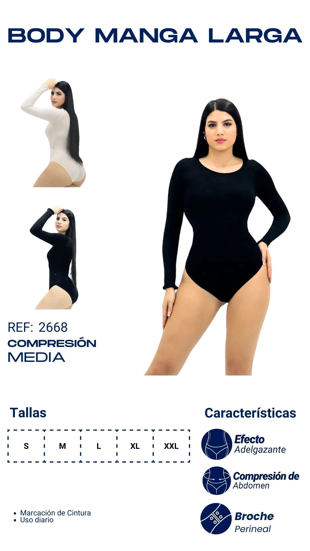 BODY MANGA LARGA/2668